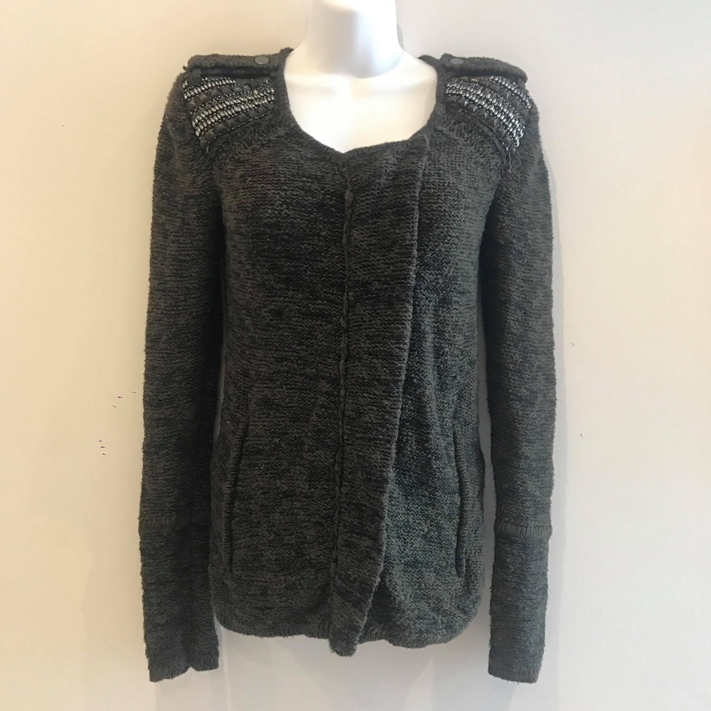 Jamison for Scoop NYC Sweater Moto Jacket